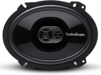 P1683 Punch 6"X8" 3-Way Coaxial Full Range Speakers - Black (Pair)