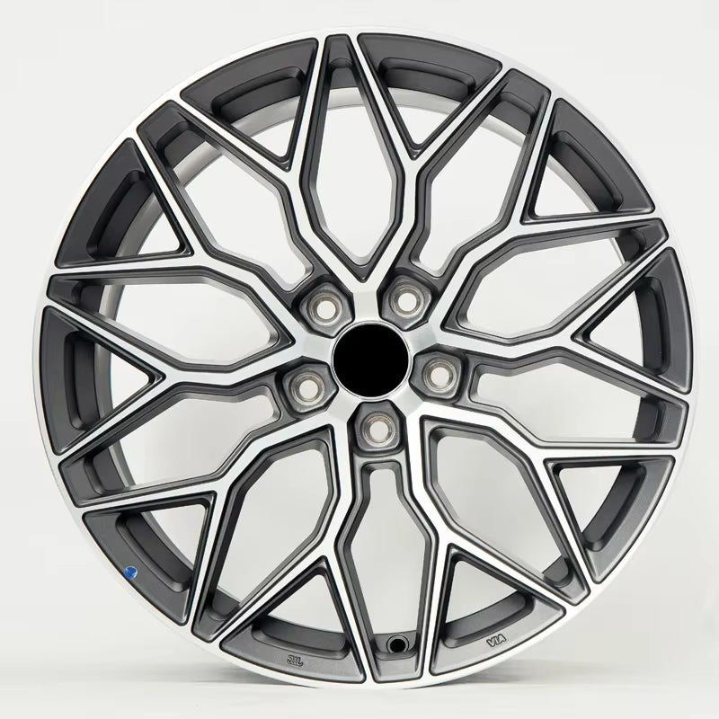 13 14 15 16 17 18 19 20 21 22 Inch Gloss Black Face Car Alloy Wheels 5X100 5X105 5X108 5X112 5X114.3 5X120