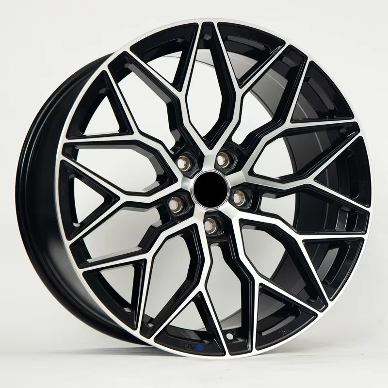 13 14 15 16 17 18 19 20 21 22 Inch Gloss Black Face Car Alloy Wheels 5X100 5X105 5X108 5X112 5X114.3 5X120